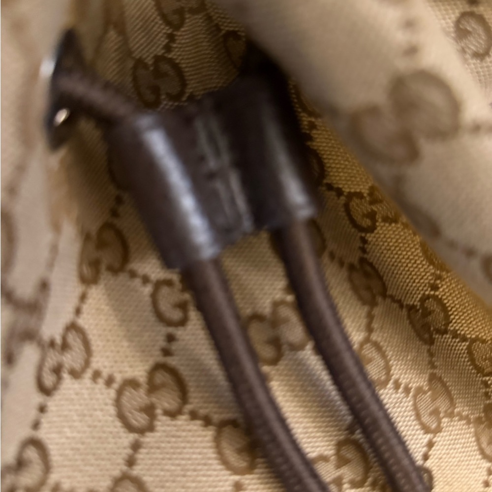 Gucci Beige and Brown Monogram Backpack - Picture 4 of 6
